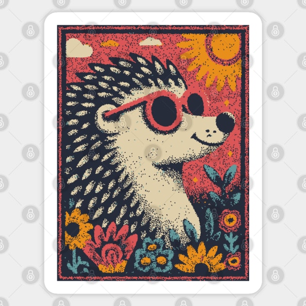 Gentle Porcupine | The Huggable Quilled Friend Sticker by TuncGK